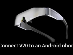 OEM & ODM 41 ডিগ্রি FOV 1080P 143 ইঞ্চি HDMI হেড মাউন্টেড ডিসপ্লে 2 স্পিকার সহ