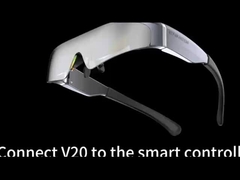 2000 নিট OLED HDMI 200 ইঞ্চি এআর স্মার্ট চশমা 1920x1080 রেজোলিউশন