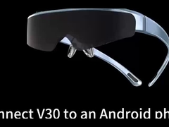 ENMESI V30 এআর স্মার্ট গ্লাস ইউএসবি-সি ইন্টারফেস 1920 * 1080 রেজোলিউশন 3 ডি গ্লাস