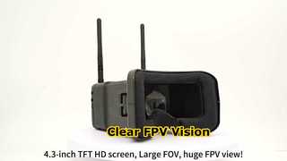 4.3 ইঞ্চি FPV গগলস ড্রোন ভিশন