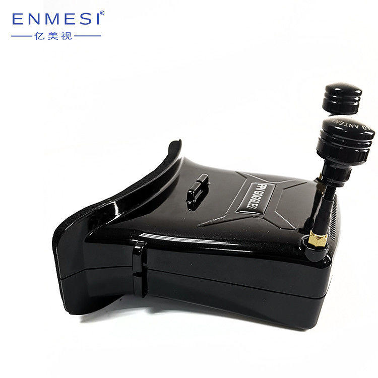 রেস ড্রোনের জন্য বড় ডিগ্রী LCD 2.7 ইঞ্চি FPV ড্রোন গগলস ডুয়াল রাউন্ড রড অ্যান্টেনা RF মোড