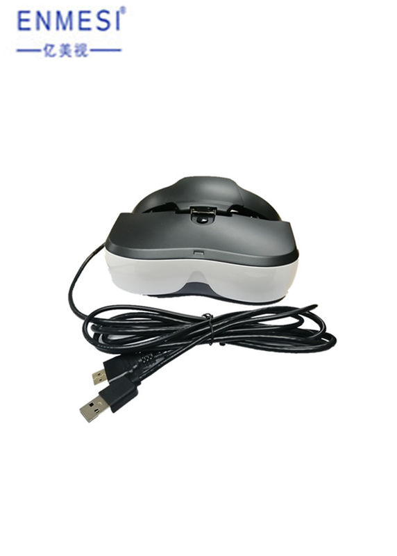 ক্লোজ আই অপটিক্যাল হেড মাউন্টেড ডিসপ্লে HDMI ইনপুট HD ডাবল ডিসপ্লে 50° FOV VR হেলমেট