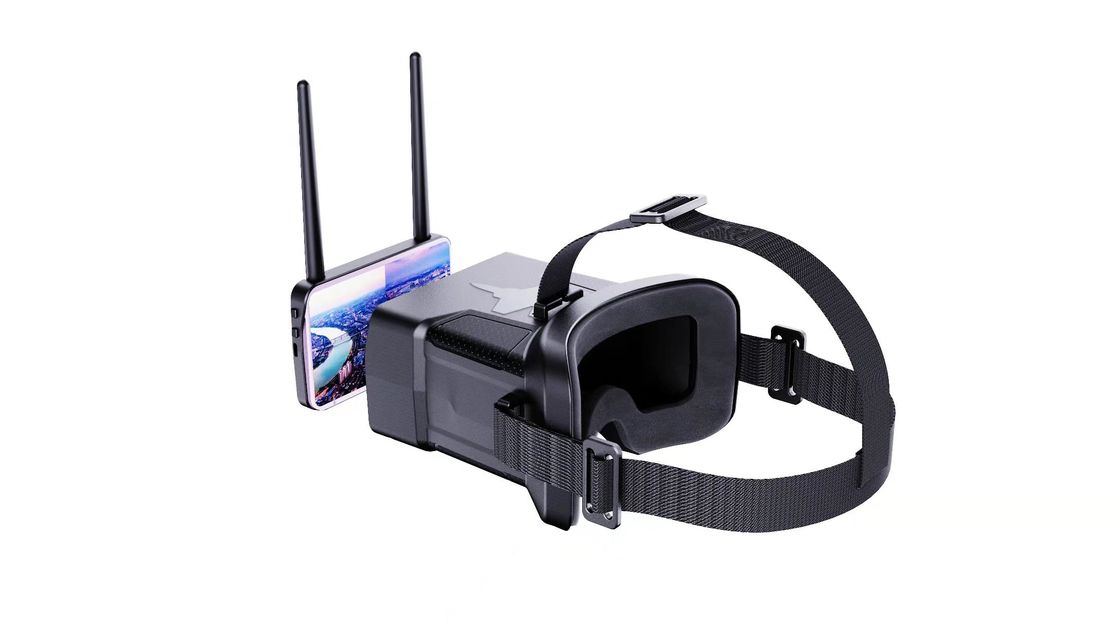 0-120 ডিগ্রি FOV 48 চ্যানেল টিএফটি স্ক্রিন FPV গগলস ফর ড্রোন